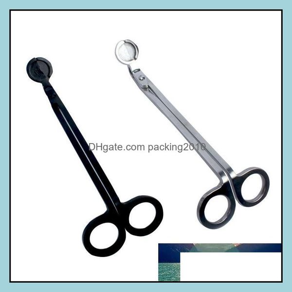 Scissors Hand Tools Home Garden Shippig Selling Candle Wick Oil Lamp Steel Stainless Trimmer Scissor Cutter Snuffers Tool Drop Delivery 20