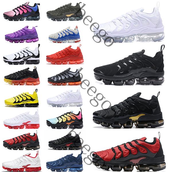 2022 TN Plus Running Shoes Men Women Bubblegum Atlanta Black Royal Cherry Pure Platinum Noble Red Fresh triple for Mens Womens Sports Traine