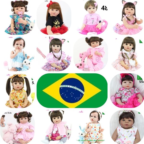 Baby Reborn Dolls Lifelike Soft Silicone 40cm, 48cm, 55cm, 60cm Princess Toddler Bebe Girl and Boy born Toys 220505