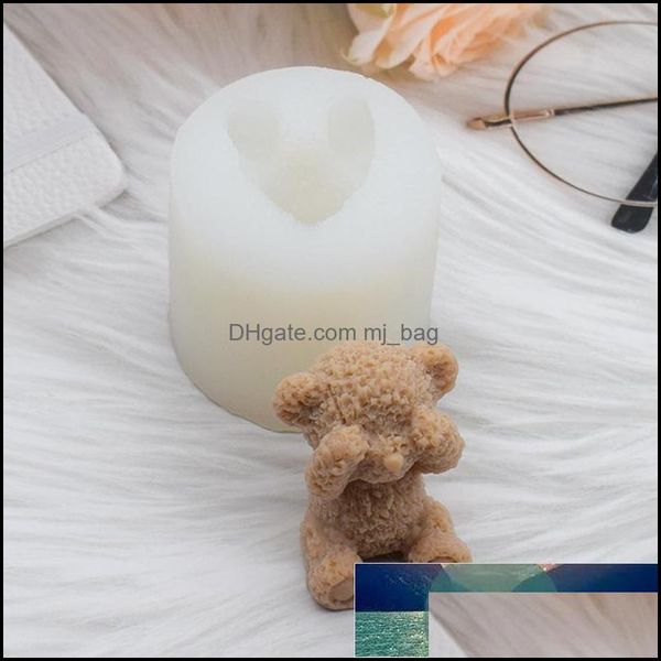 Craft Tools Arts Crafts Gifts Home Garden 3D Candle Mod Teddy Bear Sile Molds For Making Diy Homemade Candles Bath Mini Soap Resin Fondan