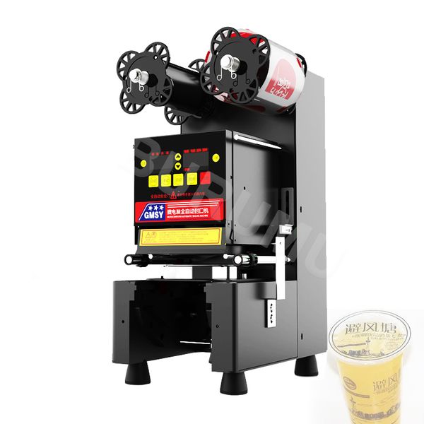 Electric Plastic Cup Seal Bubble Tea Cup Sealing Machine Commercial Use