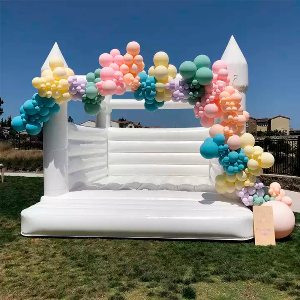 Inflatable White Bounce House wedding Bouncy Castle bouncing castles Newest tent for Outdoor Playing with adults and children
