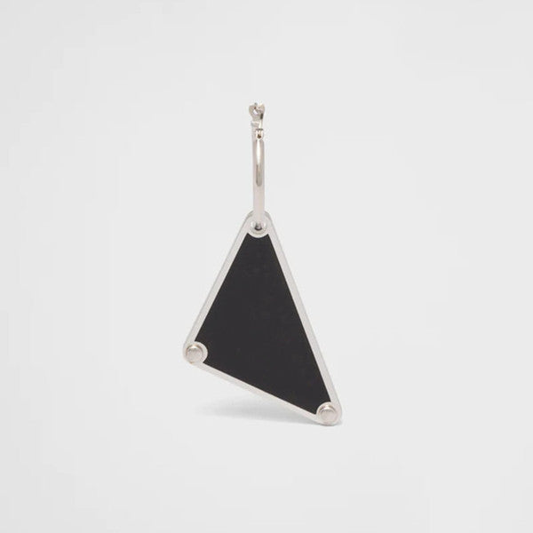 silver jewellery designer earrings women men luxury earings huggie trend fashion stainless steel Inverted triangle charm earring designer for womens