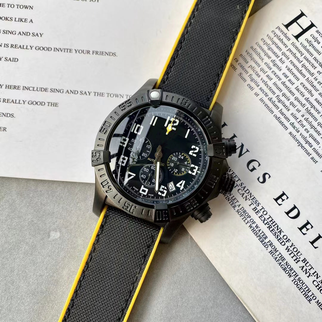 luxury Chronograph Timekeeping watch for men 45mm mens watches designer Quartz movement mineral wear-resistant mirror waterproof super luminous C1