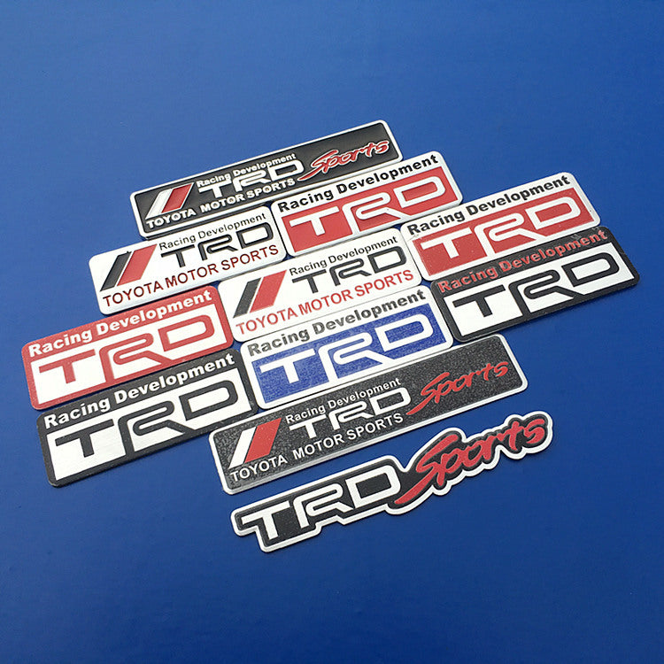 3D Metal TRD Emblem Sticker Decal Toyota Racing Development Tailgate Badge 3.14&quot;x1.18&quot;