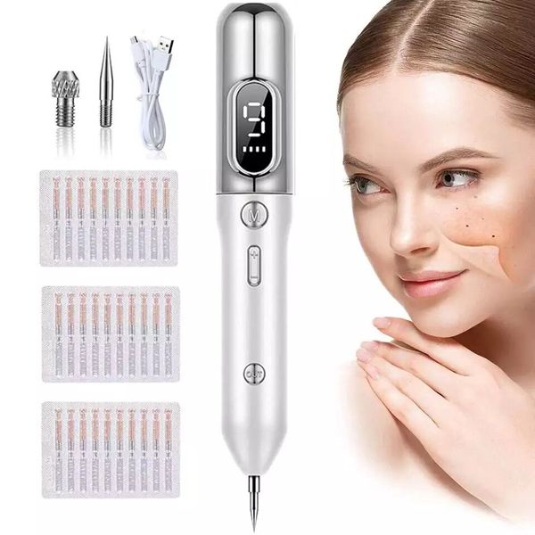 9 Levels LCD Tattoo Laser Remover Skin Care Beauty Device Tag Black Dot Wart Spot Dark Mole Removal Pen