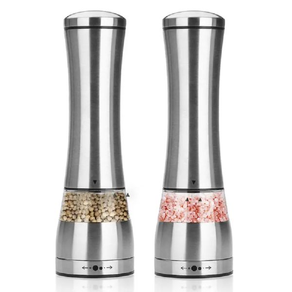 Stainless Steel Manual Mill Salt Pepper Herbs Grinder with Adjustable Coarseness Kitchen Cooking Tools