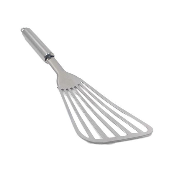 Cooking Utensils Stainless Steel Fish Frying Spatula Thickened Polished Fan Shovel Oblique Leak Shovels Frying Steak Fried Egg Tool Kitchen