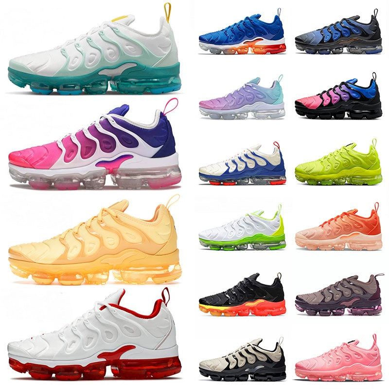 Designer tn Mens plus Running Shoes Sneakers Triple Red Black Gold Cherry Wolf Grey Purple Gradient Hyper Blue Swingman YOLK Bubblegum Trainers Spor