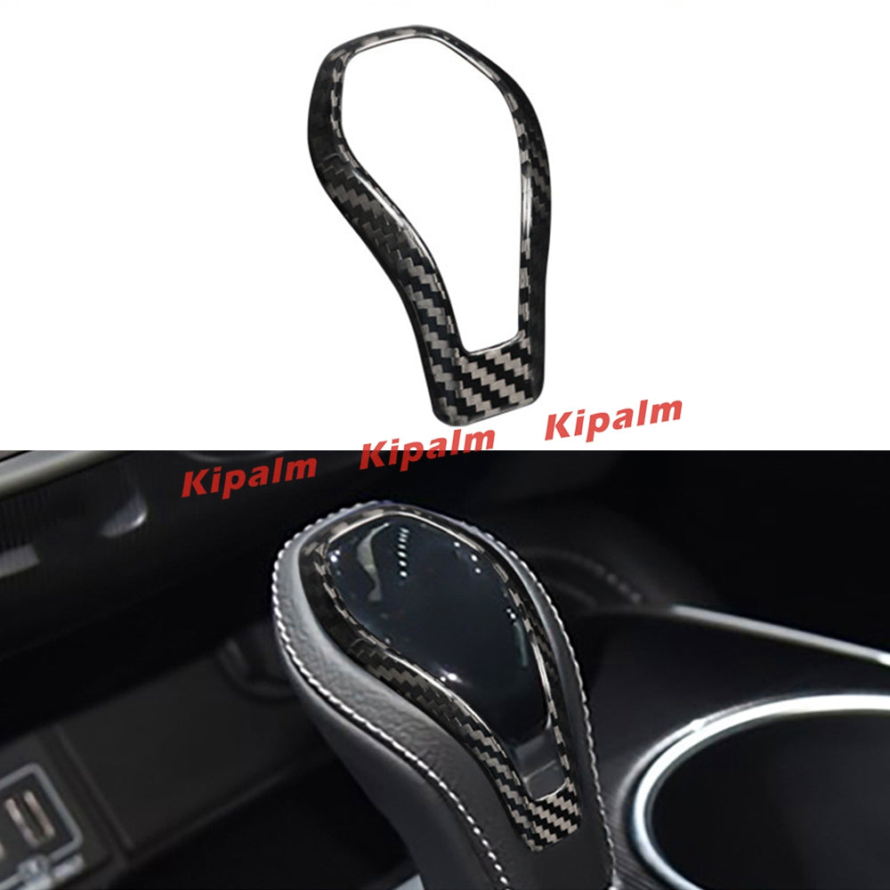 Carbon Fiber Gear Shift Knob Cover Trim For INFINITI Q50 Q60 QX60 QX80 Car Interior Accessories