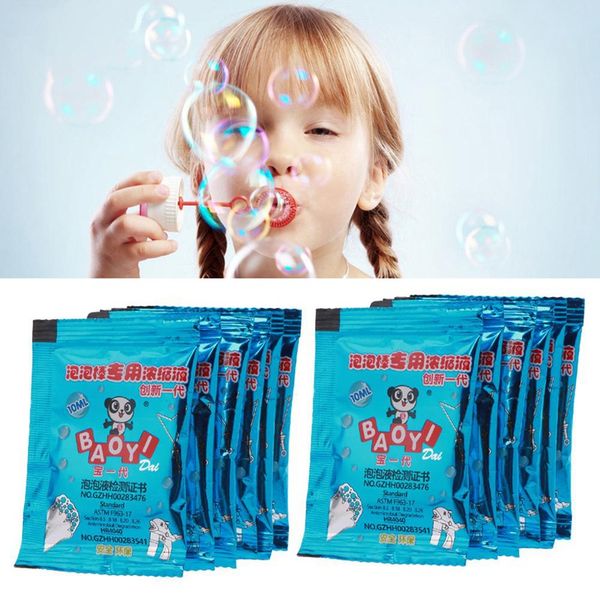 1200pcs-lot Novelty Games 10ml Water Soap Concentrate Outerdoor Bubble Liquid Refills Bubble Gun Machine Use Replenisher 0980