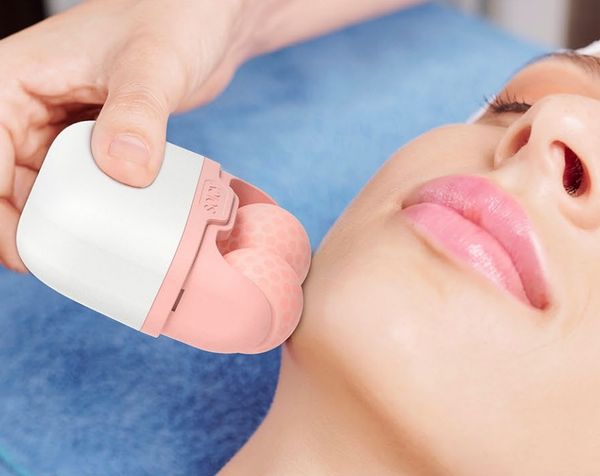 Cooling Facial Eye Skin Roller with Plastic Cover Soicy S30 Face Silicone Reusable Beauty Facial Tool Shrink Pores Tighten Puffiness Pain Re
