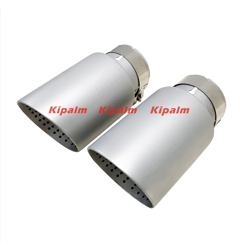 1 piece Sand Blasting Stainless Steel Exhaust Muffler Tail Tips for VW Golf 6 Golf 7 R Tiguan