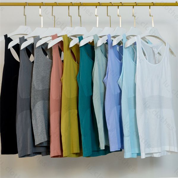 summer womens vests tanks sleeveless quick-drying sweat-absorbing breathable camis knitted skin-friendly fitness sports top yoga vest