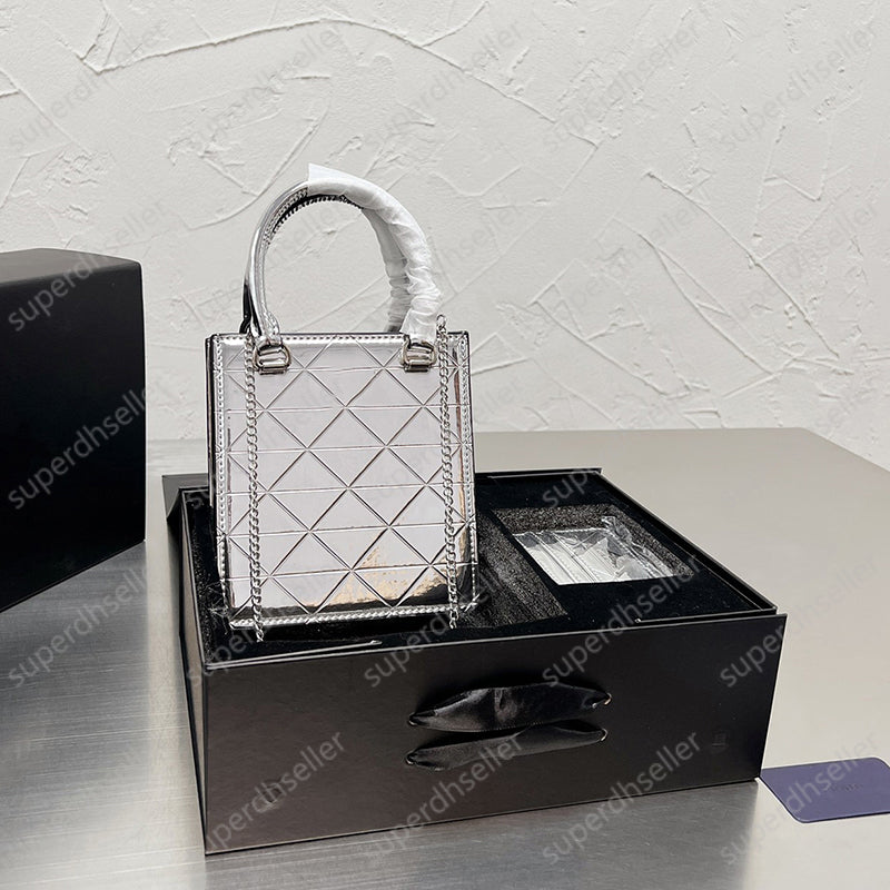 Mirror Patent Leather Tote Designer Bag Diamond Lattice Handbag Wallet Chains Crossbody Shoulder Bags Card Holder Purse Lady Clutch Party