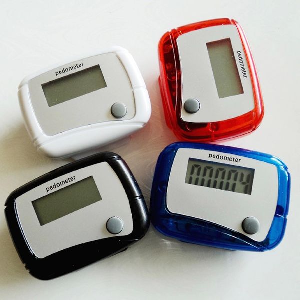 Hot sales Counters Mini LCD Pedometer Delicate Calorie Walking Distance Calculation Digital Counter for health 4 Colors Support Logo Customi