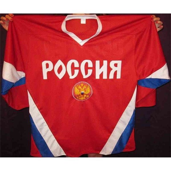 Custom Jersey 5xl 6xl Ussr Cccp Russian#ilya Kovalchuk #71 Alexander Ovechkin #8 Pavel Datsyuk #13 Hockey Jersey Embroidery Customize Any Na