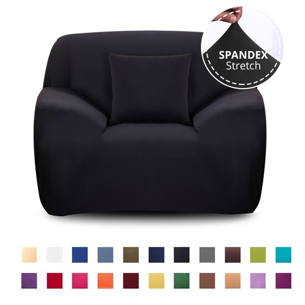 Stretch Cover for Armchair Sofa Couch Living Room 1 Seat Slipcover Single Seater Furniture Elastic 220615