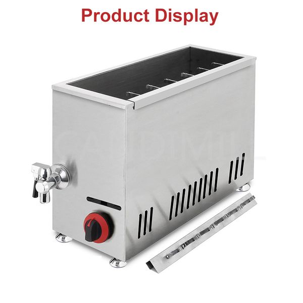 21L Large Capacity Hot Dog Roller Maker Food Processing Equipment Commercial Gas Cheese Hot Dog Sticks Sausage Cheese Snacks Food Machine