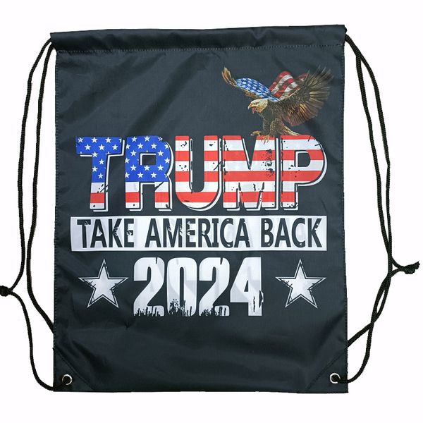 Trump 2024 String Bag Take America Back Handbag Party Favor 0607