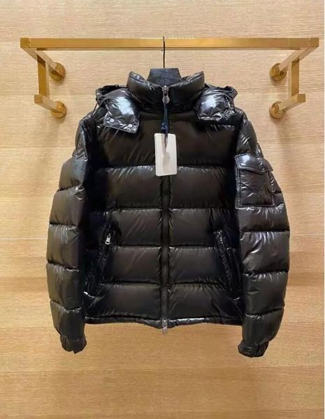 Europe Men Women Hooded Down Coat Thick Soft Warm Double Zipper windproof Waterproof Parkas Black Outerwear Jacket Big Size 123456