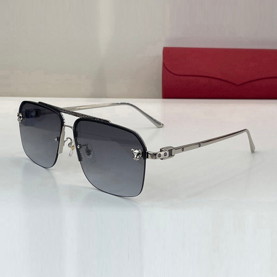 Toad Mirror Print Sunglasses Man Polarized Designer Eyewear Woman Luxury Sun Glasses Leopard Reflective Gold Mercury Frames UV Driving Screw Outdoor