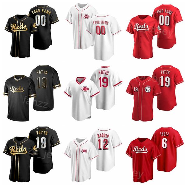 Man Woman Youth Baseball 6 Jonathan India Jersey 17 Kyle Farmer 12 Tyler Naquin 37 Tyler Stephenson 44 Aristides Aquino 19 Joey Votto Team R