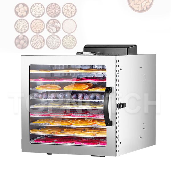 Seafood Vegetable Drying Machine Stainless Steel Snack Meat Tea Dehydration Dryer 10 Layers