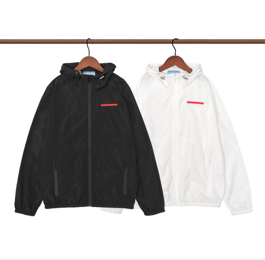 22FW Mens Jackets Fashion Letters Print Jacket Coats Windbreaker With Inverted triangle Luxury Men Women Streetwear Waterproof Outerwear Coat Multi