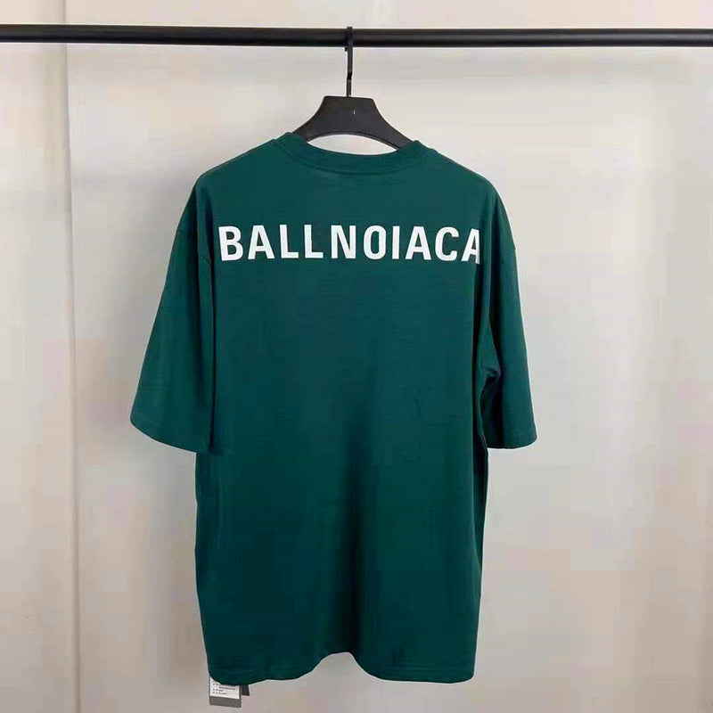 22 New highend fashion brand Paris double B printed letter T shirt sleeve Women&#039;s round collar short sleeve loose couple suit men&#039;s half J