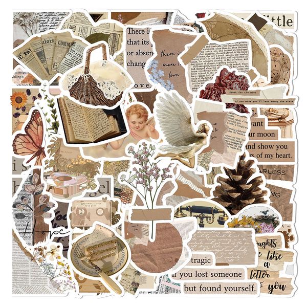 50PCS skateboard Stickers Simple retro decoration For Car Baby Scrapbooking Pencil Case Diary Phone Laptop Planner Decoration Book Album Kid