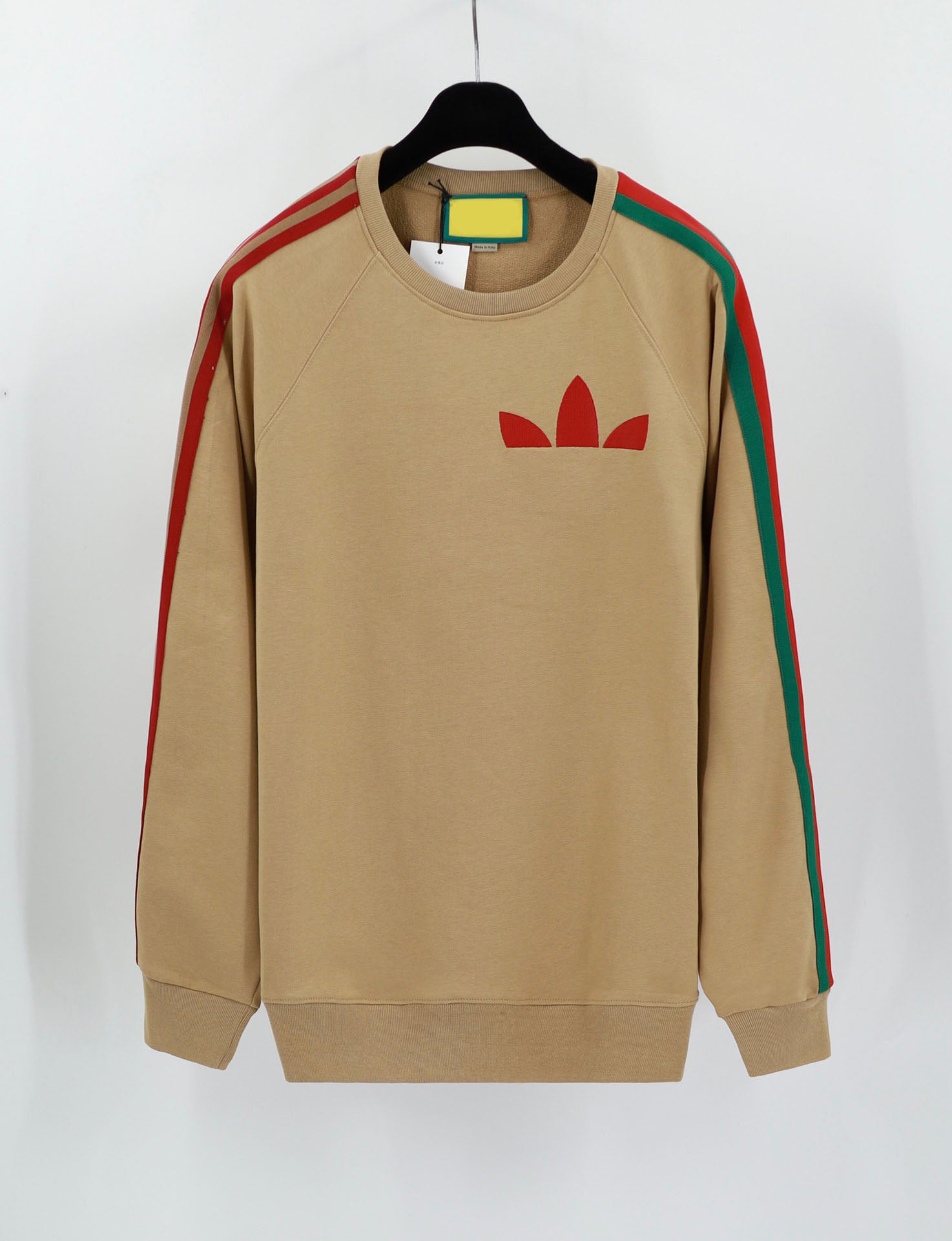 New AOP jacquard letter knitted sweater in autumn - winter 2022acquard knitting machine e Custom jnlarged detail crew neck cotton cssdr5y