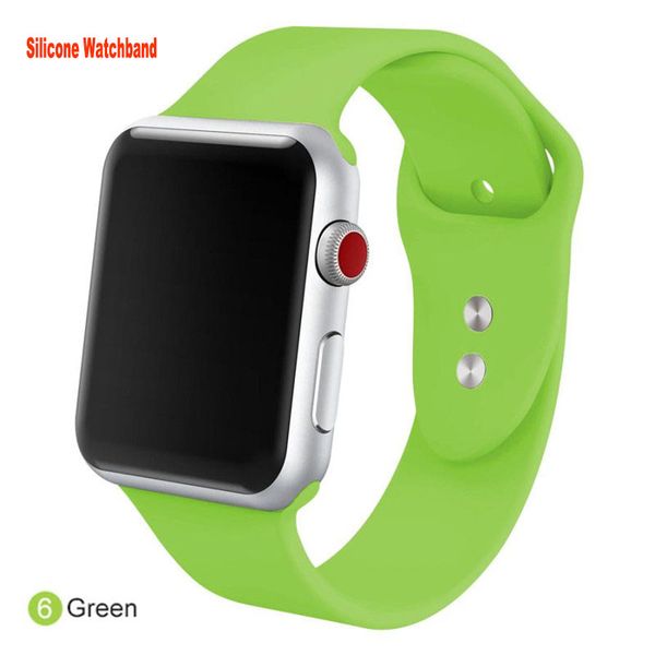 Straps For Apple Watch band 44mm 40mm 38mm 42mm 45mm 41mm Silicone smartwatch watchband sport bracelet iWatch 7 2 1 3 4 5 6 se