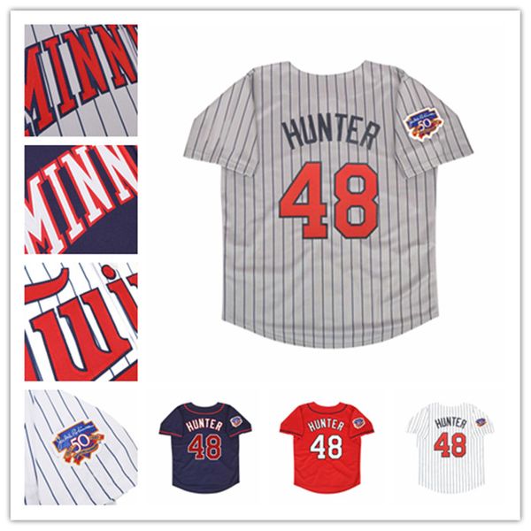 Custom 1997 Minnesota Retro Baseball Jersey Kirby Puckett Torii Hunter David Ortiz Chuck Knoblauch Paul Molitor Brad Radke Byron Buxton Max