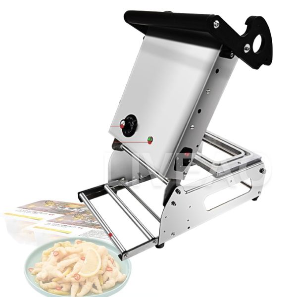 Table Top Kitchen Tray Sealer Packaging Machine For Fast Shop