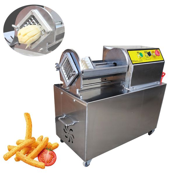 Commerical Automatic Professional Electrical Cucumber carrot Potato Cutting Machine Electric French Fries Cutter