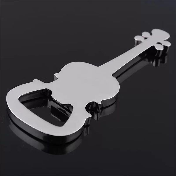 Creative Gift Zinc Alloy Beer Guitar Bottle Opener Keychain Ring Key Chain Openers Festival Party Supplies Fy8736 0531