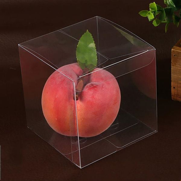 9CM New PVC Transparent Gift Wrap Box Clear Packaging Boxes Wedding Favors Chocolate-Candy- Rose-Souvenir Display Case 50Pcs