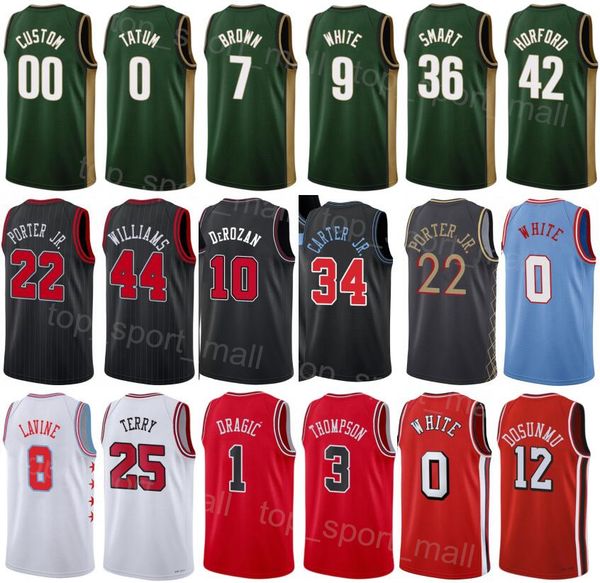 Print City Men Youth Earned Basketball DeMar DeRozan Jersey 11 Julian Phillips Patrick Beverley 21 Zach LaVine 8 Lonzo Ball 2 Coby White 0 N