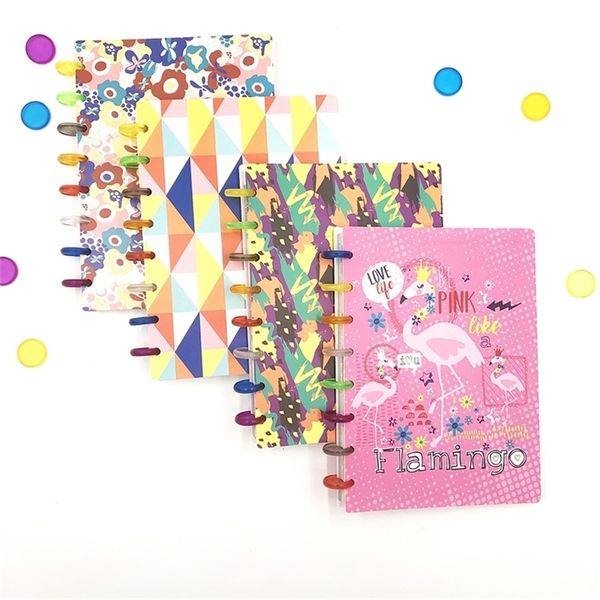 Fromthenon Happy Planner Disc Bound Notebook Journal Ring Binding Binder Spiral A5 Notepad Stationery Office & School Supplies T200727