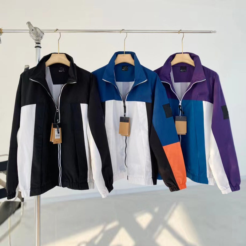 windbreak designer Clothes Outdoor north Jackets for men With Zippers coat waterproof fashion stand collar short sports windbreaker jacket high qual