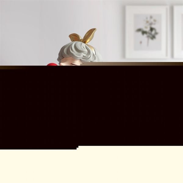 Bubble Girl Modern Sweet Young figurines Resin Art Wedding Birthday Home Decoration Accessories Fairy Gift table top dcor LJ200903