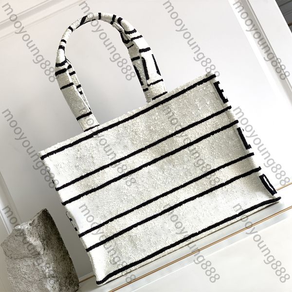 12AUpgrade Mirror Quality Luxurys Designer Cabas Thais Bag 41cm Large Womens Letter Print Handbag Shoulder White Bag Real Leather Shopping B