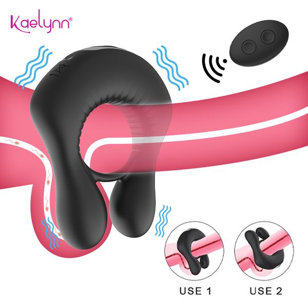 Vibrator Penis Cock Ring for Man Delay Ejaculation Wireless Remote Control Couple s Male Vibrating Toys Adults 18