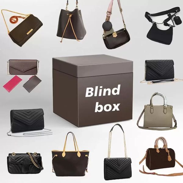 Luxurys Designers Bags Thanksgiving Day Lucky Boxes Random Mystery Blind Box Gift for Holidays - Birthday Value PU Material 2023 handbag Wom
