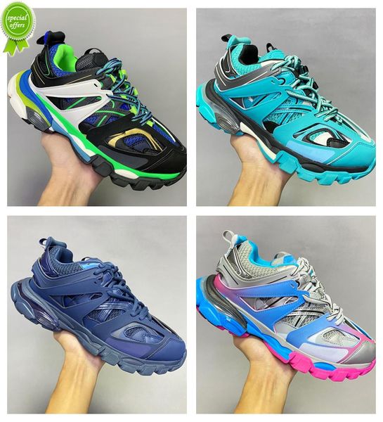 Top Quality 2022 Women Mesh Nylon Printed Shoes 3m Triple S Platform Casual Luxurys Designer Men Track 3 .0 Sneakers Sneaker Tess .S .Gomma