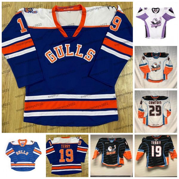 San Diego Gulls Third Hockey Jerseys Troy Terry Maxime Comtois Steve Oleksy Jacob Perreault Bryce Kindopp VINNI LETTIERI GREG PRINTZ MAXIM G