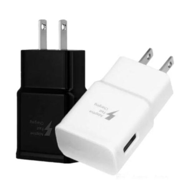 Comincan Usb Fast charger For S10 9V 5v Travel wall plug adaptor full 2A home charge dock with S8 type c black cable