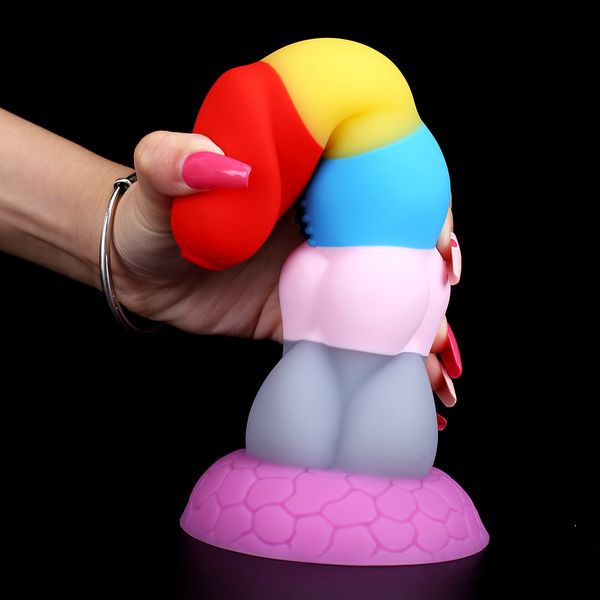 Other Health & Beauty Items Multicolor Dildo for Anal Realistic Dildo with Sucti