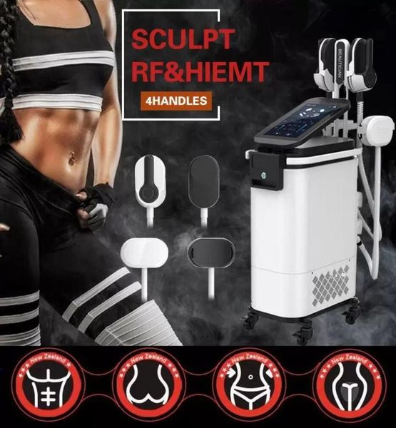 New arrival EMS sculptor slmming machine shaping EMS electromagnetic Muscle Stimulation fat burning hienmt sculpting beauty equipment 4 hand